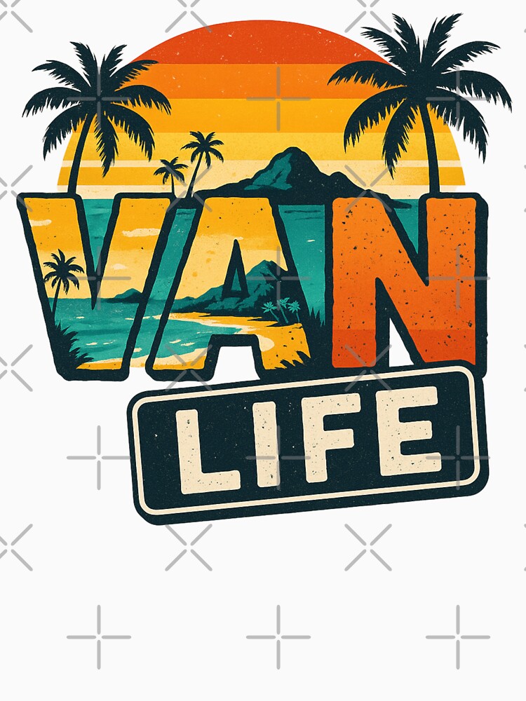 Van Life Retro Sunset Palm Tree by Alex Songs