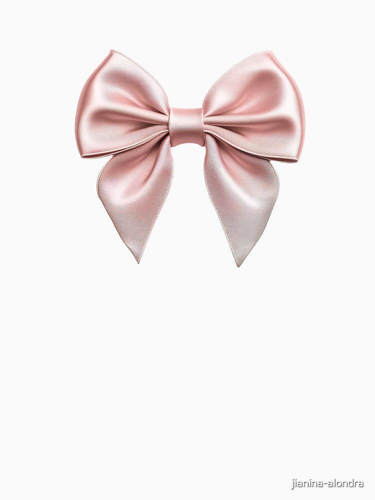 Pink Satin Bow Coquette Aesthetic by jianina-alondra