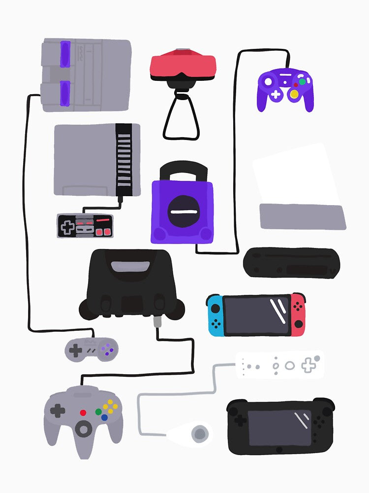 Consoles tangle sticker by Philip M Adams