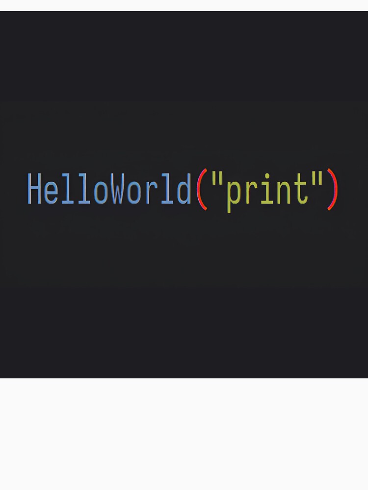 Hello World Print Programmer Coding Meme by LuxuryHue