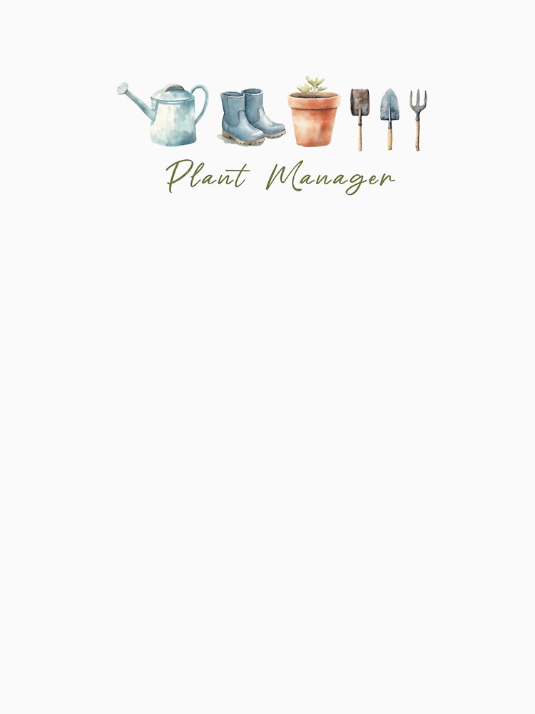 Plant Manager Comfort Color Shirt, Funny Project Manager Gift, Gardening Watercolor Tee, Plant Lovers T-Shirt, Gardening Tools Graphics by suchadaga