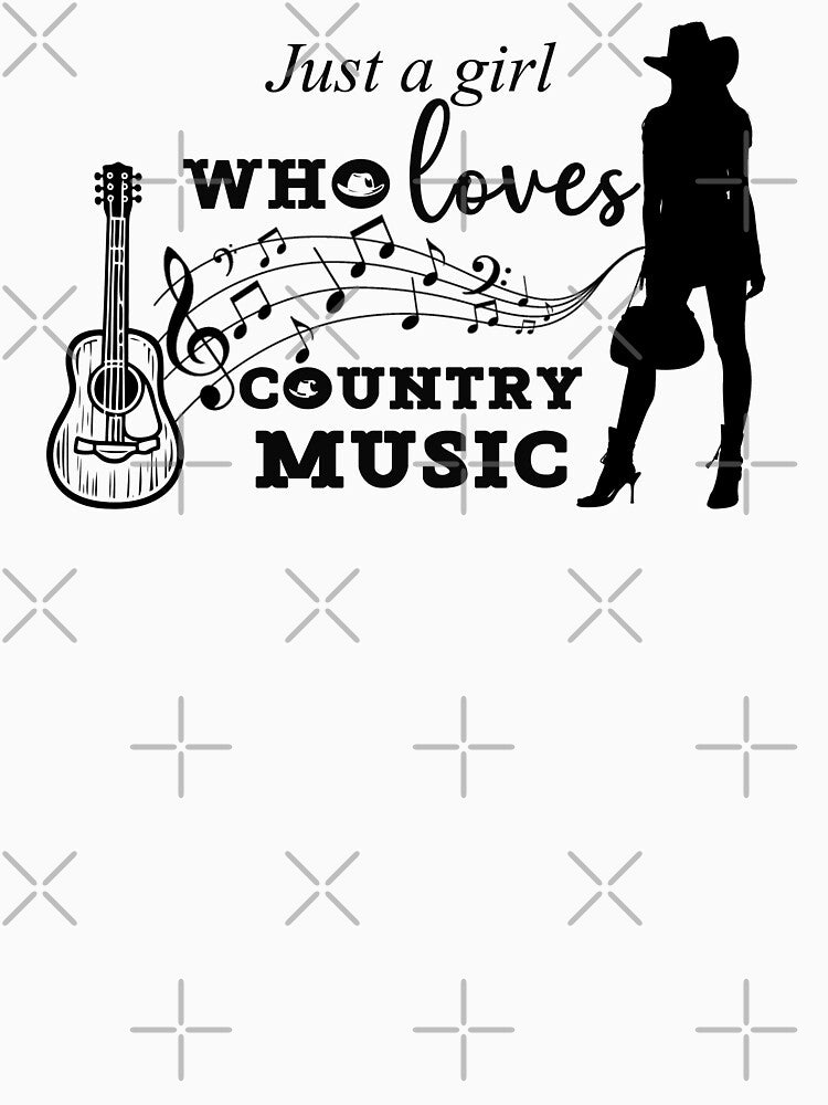Just a Girl Who Loves Country Music by JWGifts4U