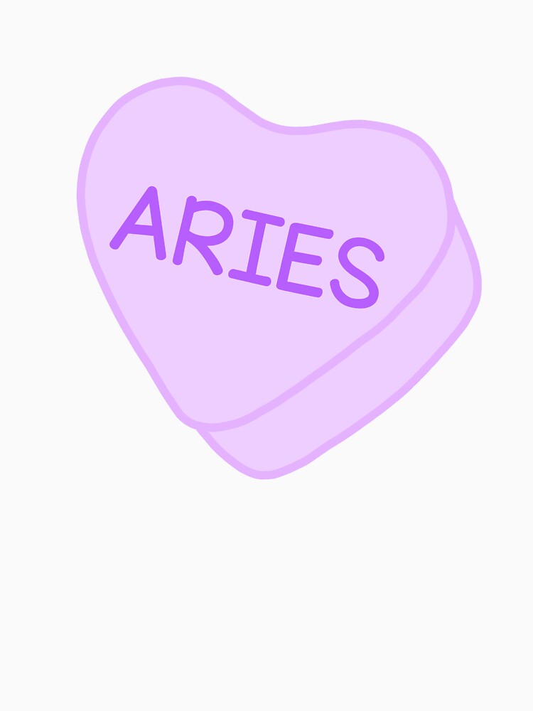 Aries Purple Candy Heart Sweet Heart Cute by SlimyFish