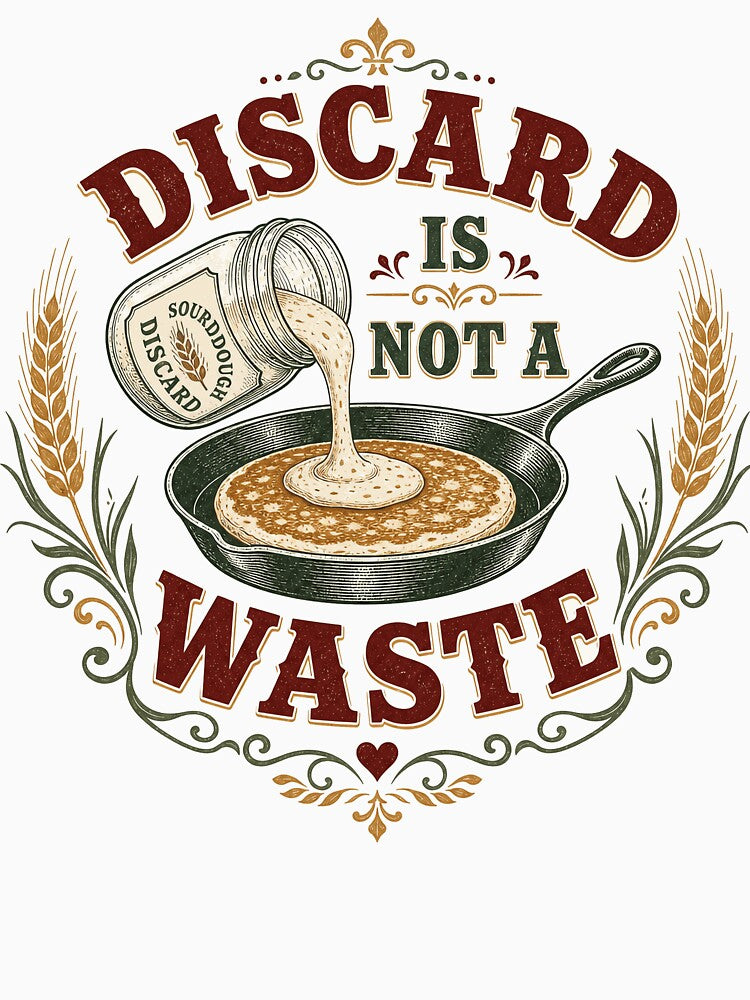 Discard Is Not A Waste Vintage Sourdough Gift by BoosterShop