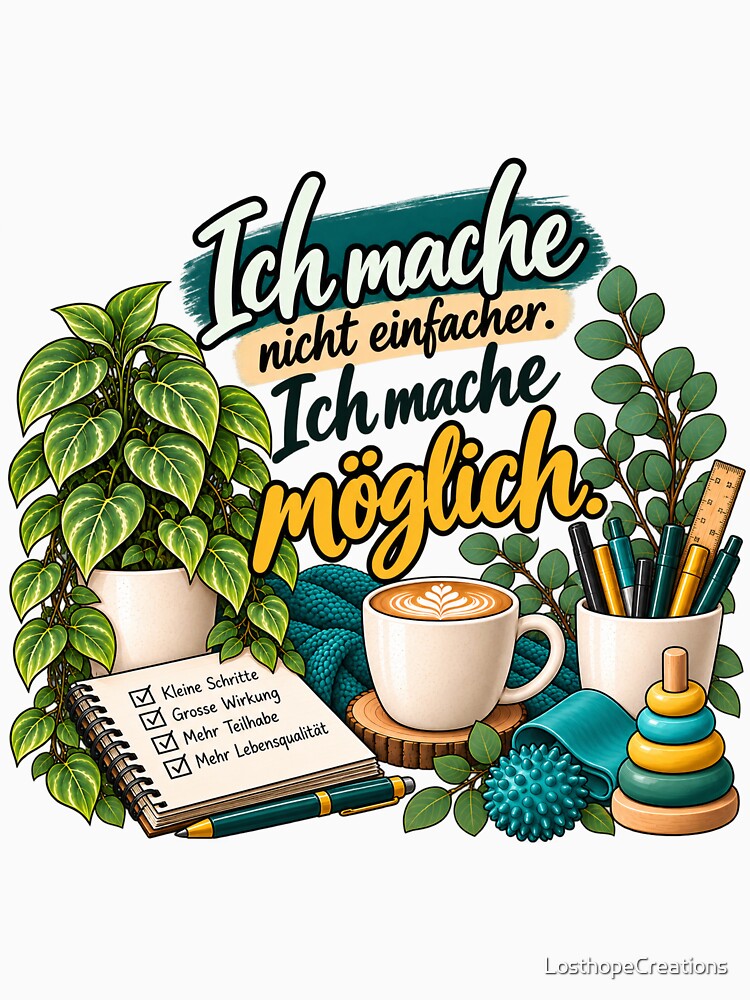 I don't make things easier. I make them possible. (German version) by LosthopeCreations