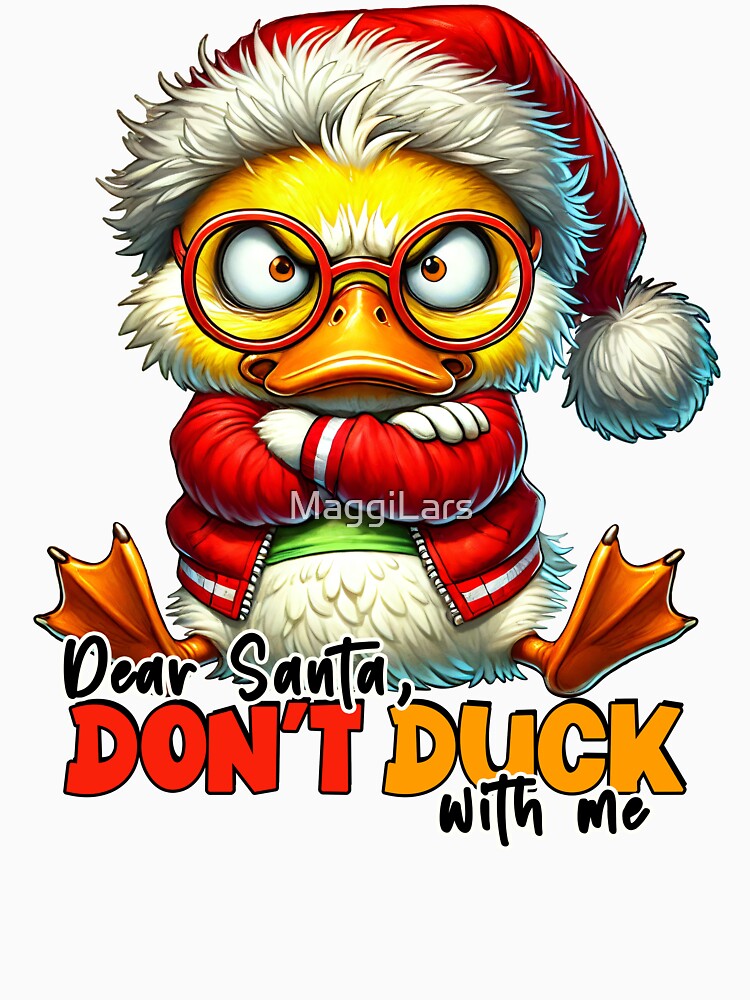 Christmas Angry Sarcastic Duck by MaggiLars