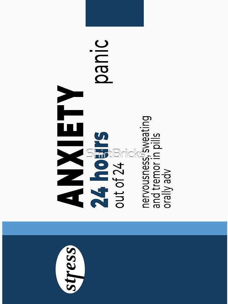 Anxiety medicine packaging by ShirtBricks