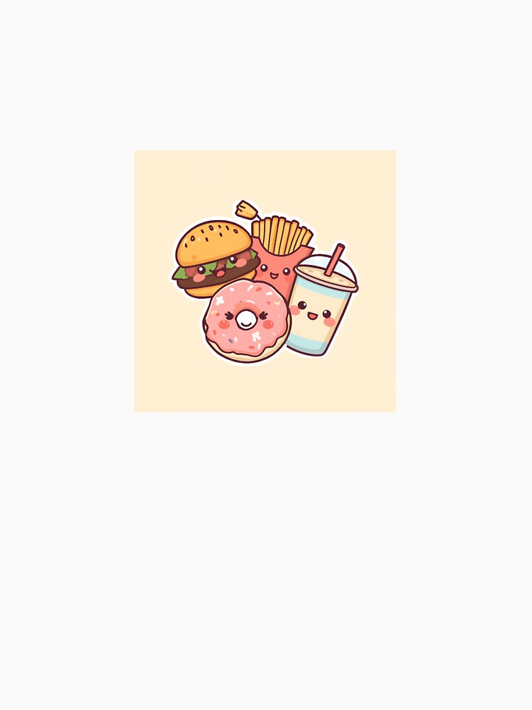 Kawaii Snack Squad Cute Aesthetic Art by Artbytira