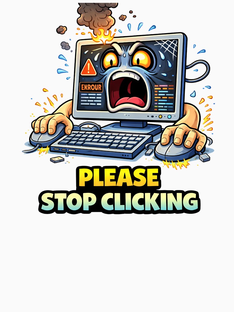 Please Stop Clicking Funny Computer Error by the-dovlat