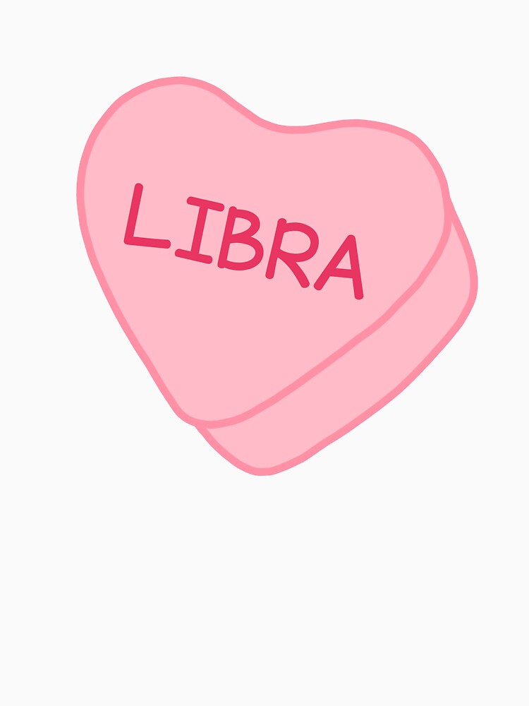 Libra Pink Candy Heart Sweet Heart Cute by SlimyFish