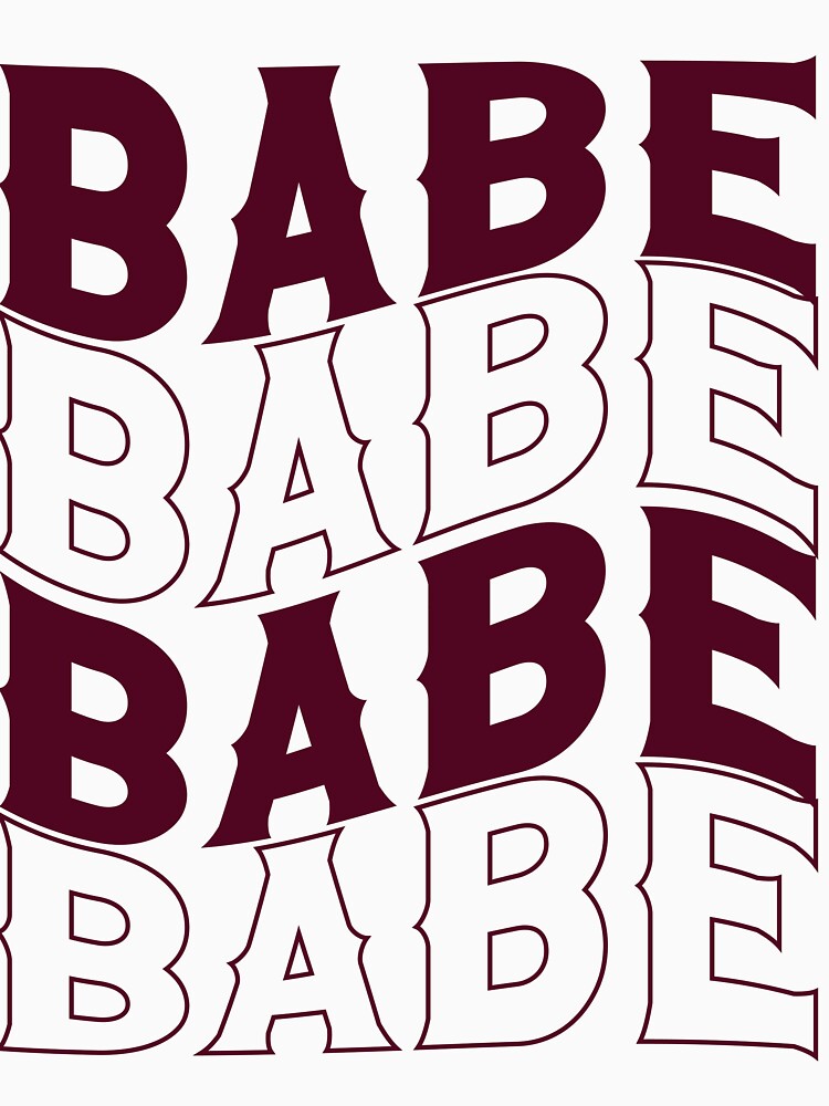Nashville Bachelorette Party Babe Burgundy Wine Gift for Bridesmaid by mysticblvd
