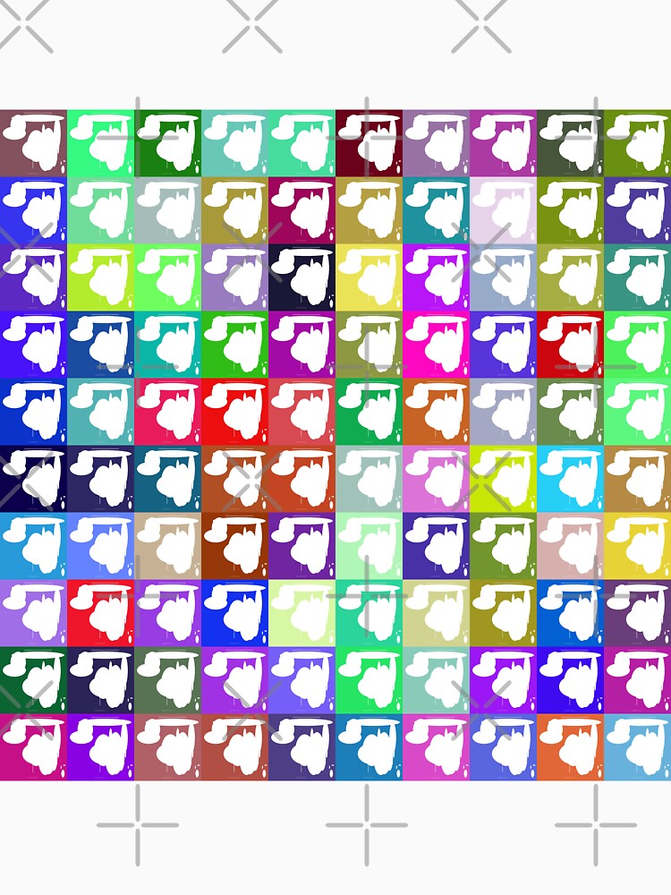 Abstract line, polygon and circles lineart collection  (colored) #3 by Henri Le Vatius