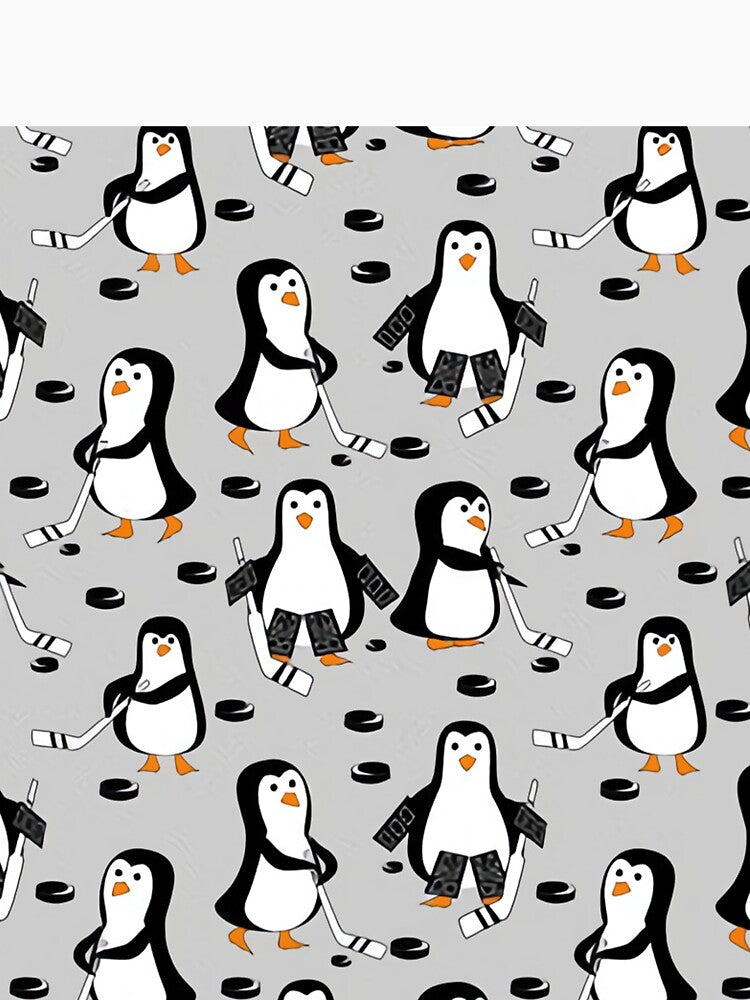 Funny Penguin Ice Hockey by MignonBeauty