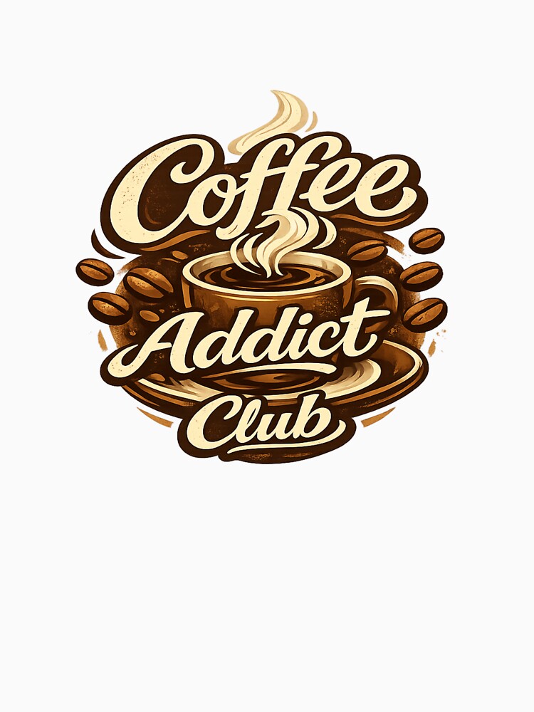 Coffee Addict Club Vintage Coffee Lover Design | Retro Coffee Cup Graphic for Barista & Caffeine Fans by ArtWaveStudio8
