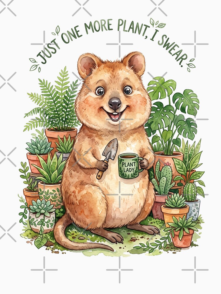 Plant Lady Quokka Gardener by Tiffany Roy