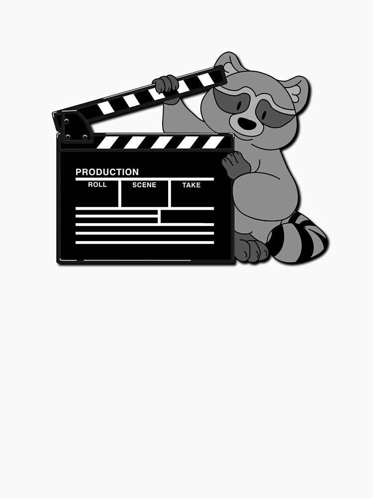 Raccoon w/ Film Slate by DevinCoonsMerch