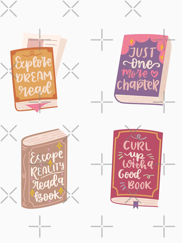 Bookish quotes book set by Neadoodles