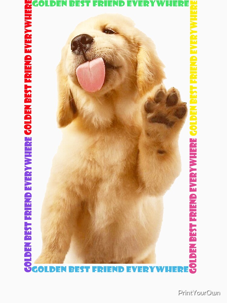Golden Retriever Best Friends by PrintYourOwn