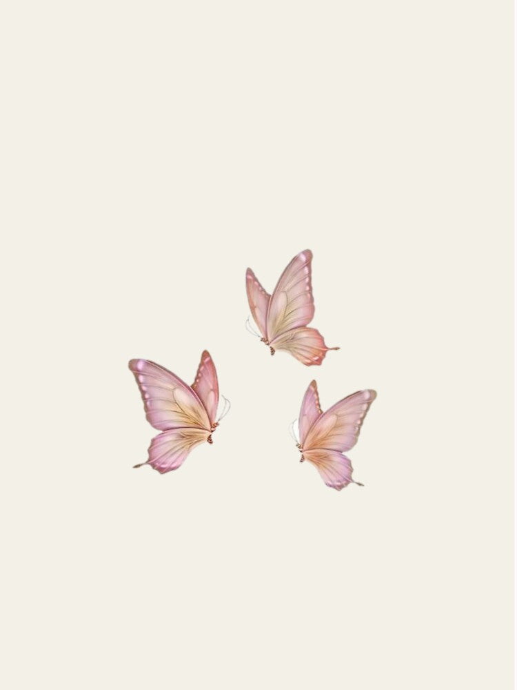 Butterfly Coquette Abstract Print Cute Soft by DALdesignstore