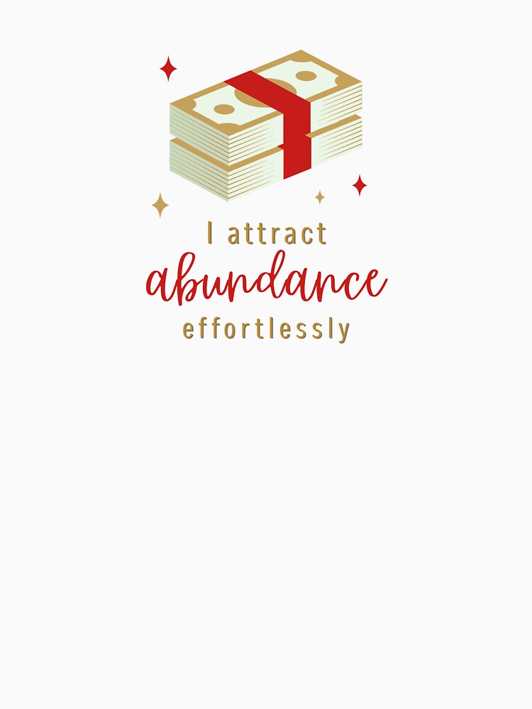 I Attract Abundance Effortlessly Manifestation Affirmation by GemsAnatomy