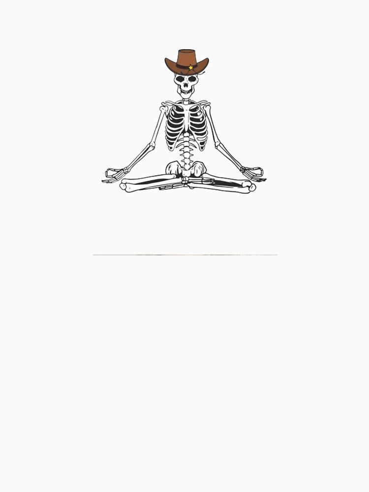 Meditating Cowboy Skeleton by AandBCollective