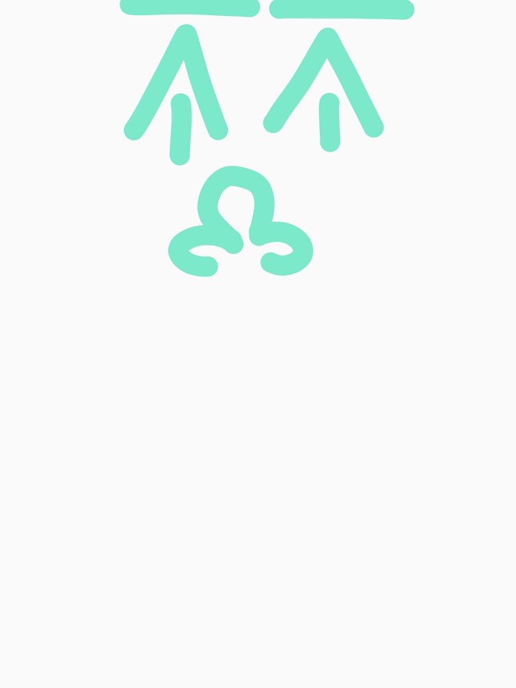 Mint Abstract Doodle Face – Minimalist Modern Line Art Illustration by felipemaldonadoart