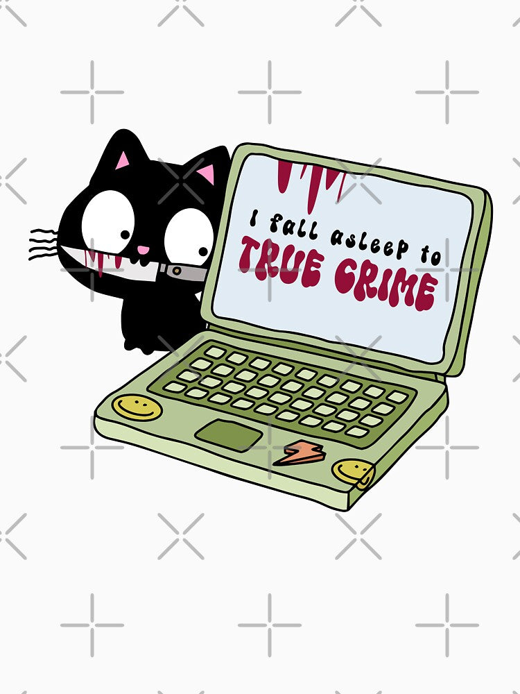 I fall asleep to true crime by FatBirdie