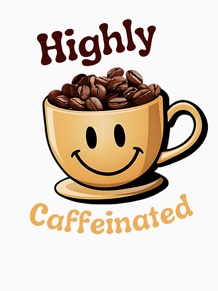 Funny Retro Highly Caffeinated Coffee Cup by MALIKABO