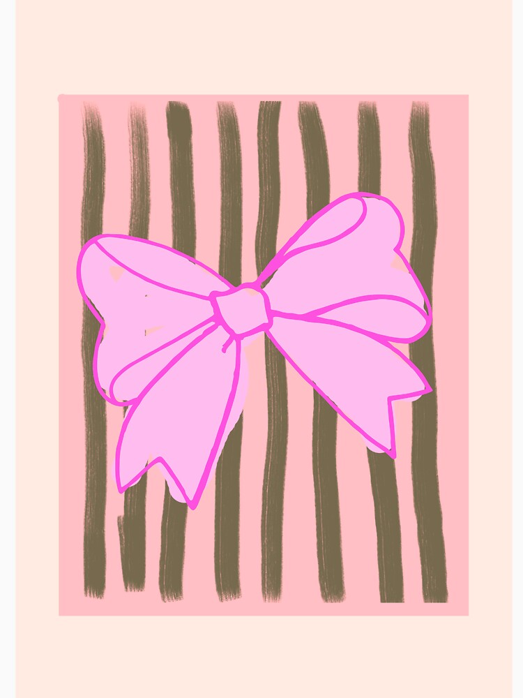 Pink Girly Ribbon Bow by bowsbotanicals