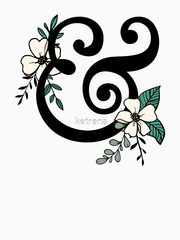 Pretty Floral Ampersand by ketrena
