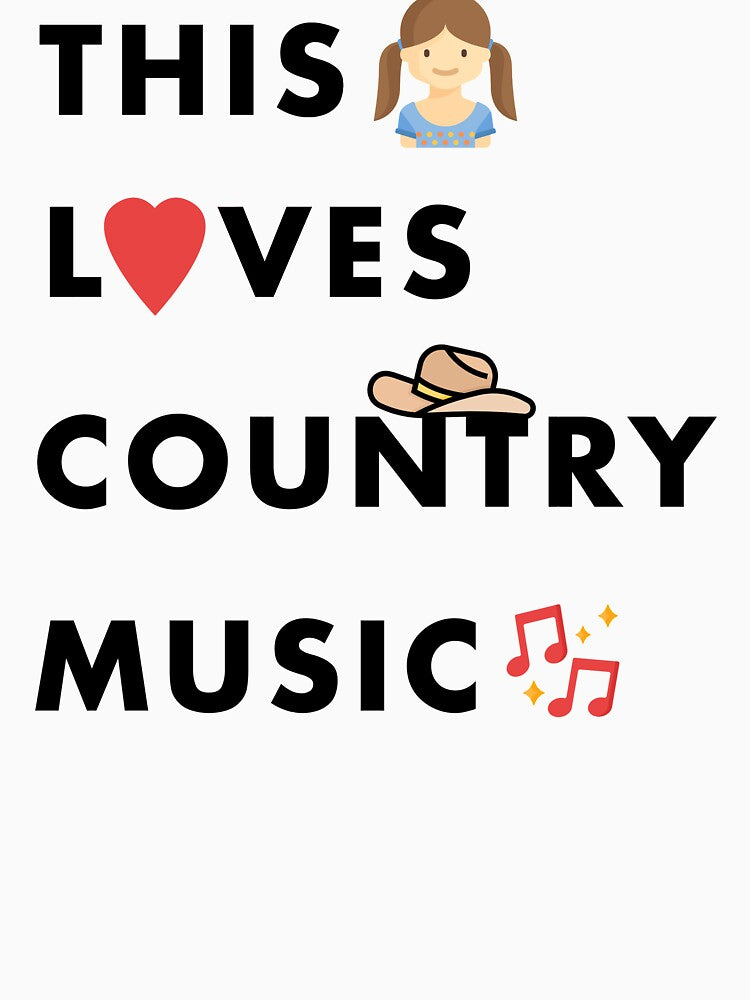 This girl loves country music by DesginTrend
