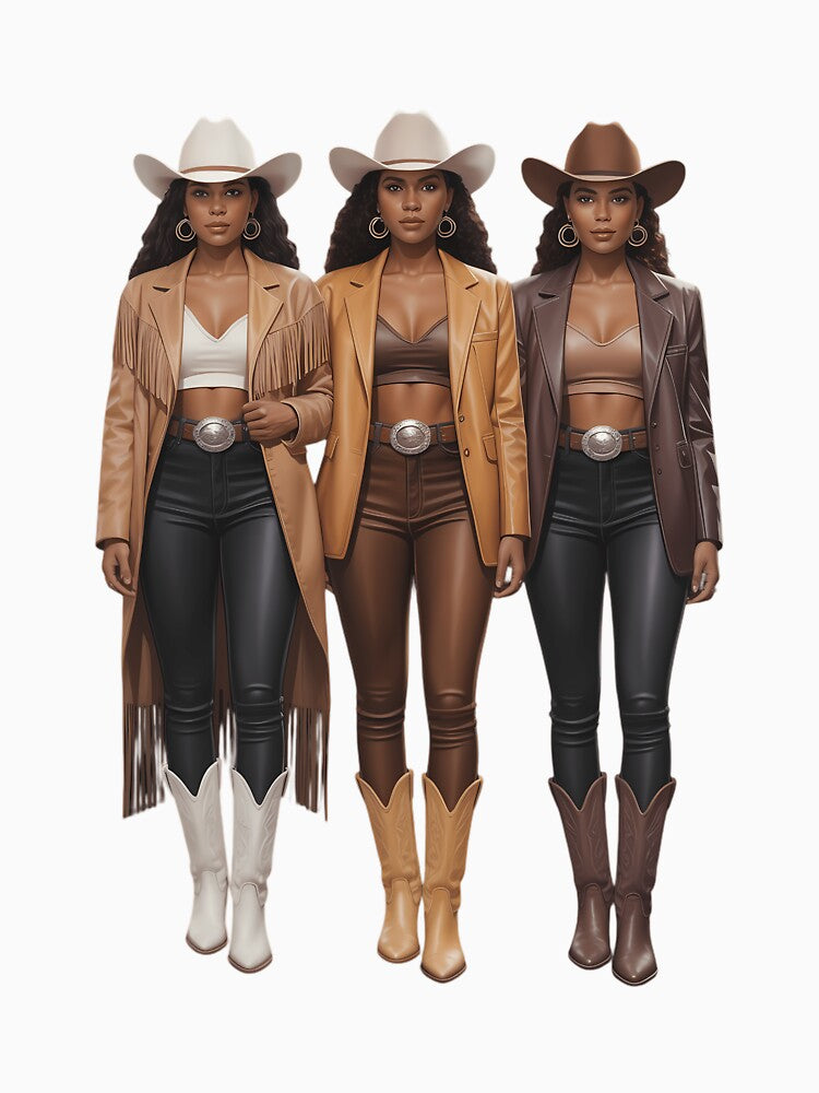 Black African American Cowgirl Western Country Texas Rodeo by TrinaEspinoza