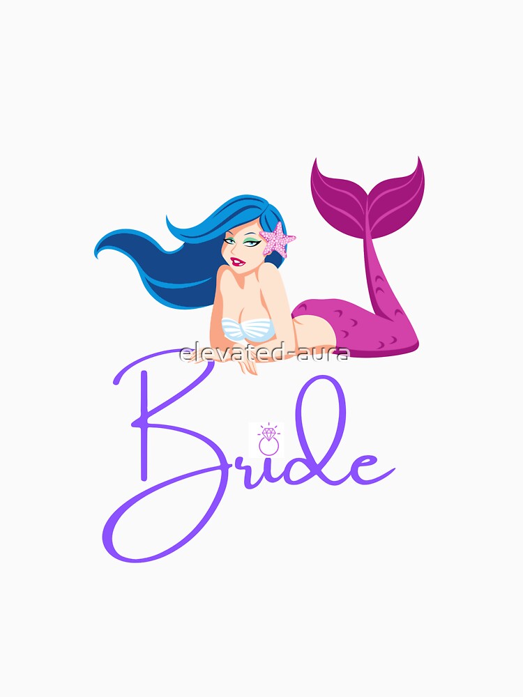Mermaid Bride Bachelorette Graphic Tee by elevated-aura