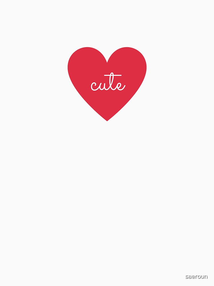 Cute Heart Print (Red) by saeroun