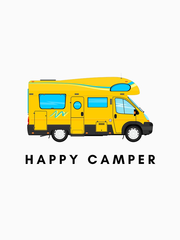 Happy Camper Quote, special gift for Campers or Van lifers, Modern Nomads, Van Lovers, Mountaineers by popotamfriends