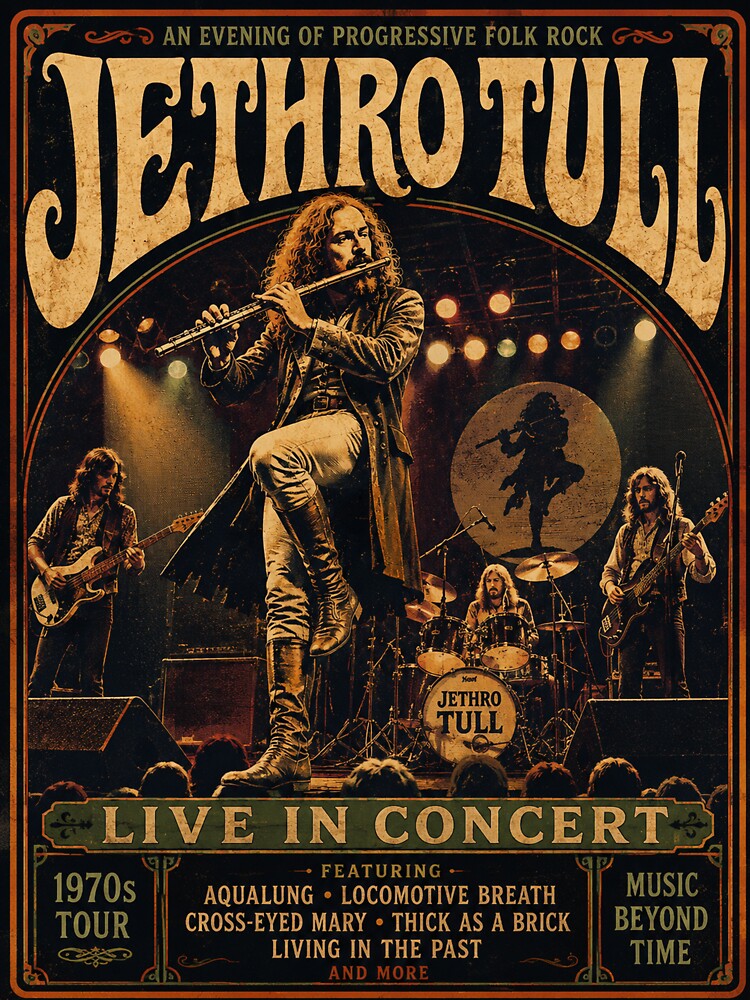 Vintage Jethro Tull Concert 1970s by orelle84