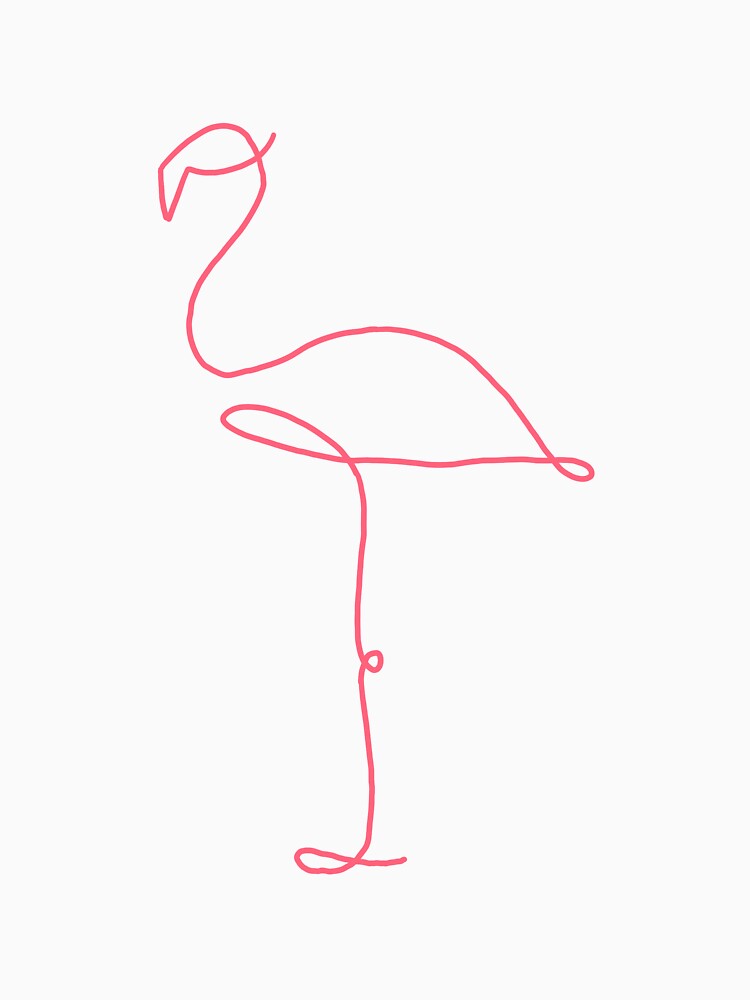 Line Art Flamingo by maddie55meadows