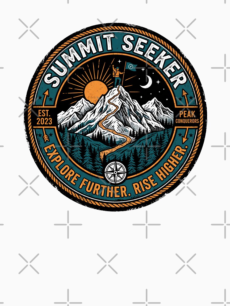 Summit Seeker - Explore Further, Rise Higher by RetroTrailCo