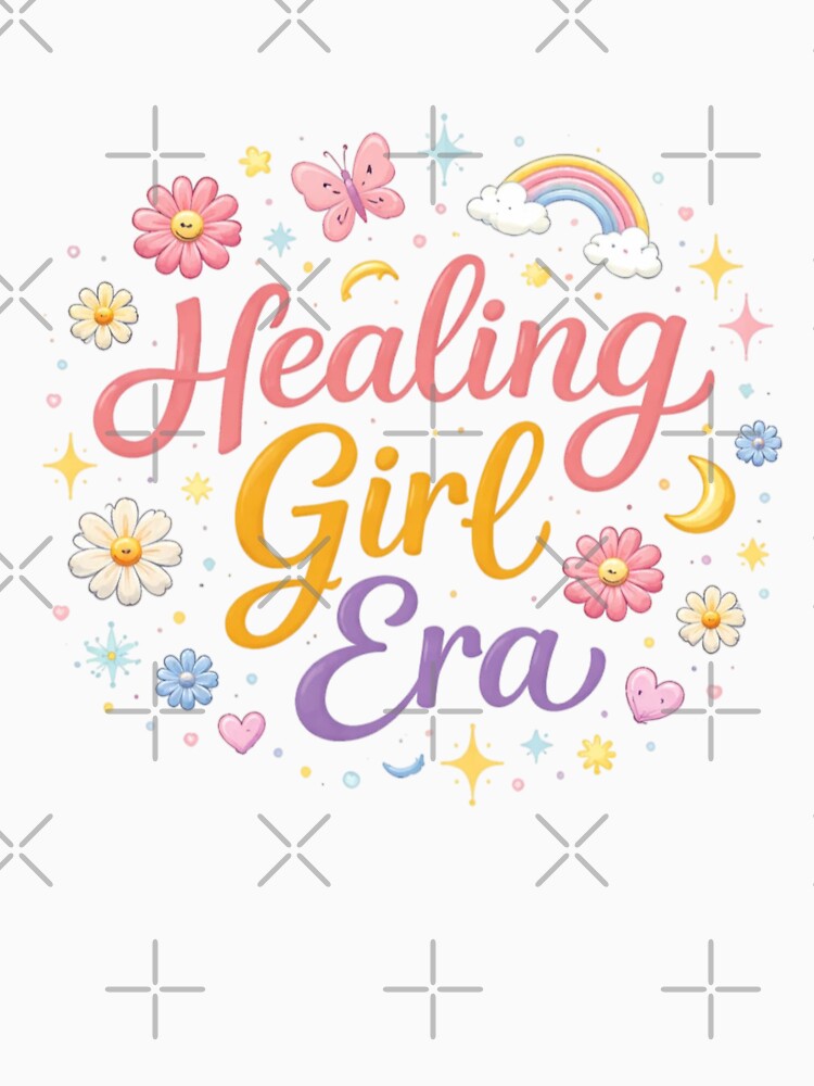 Healing Girl Era Aesthetic Typography Design | Soft Girl Era Quote | Self Love Healing Vibes Minimal Cute Trendy Art by Sanika arts