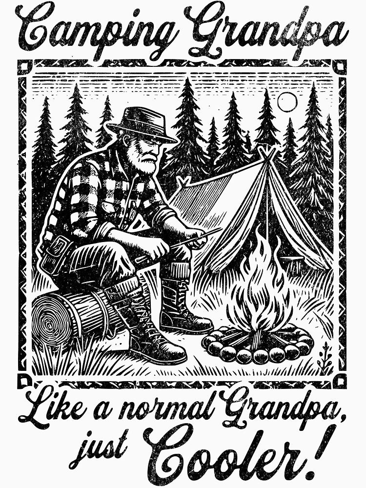 Copy of Fishing Grandpa – Funny Outdoor Grandpa Design by QuirkPrint