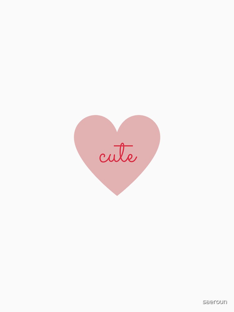 Cute Heart Print (Pink + Red) by saeroun