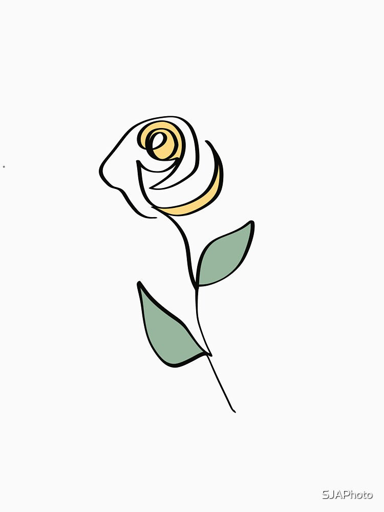 One line art flower by SJAPhoto
