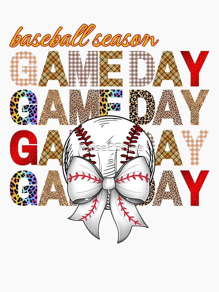 Baseball Season, Game Day Colorful Design by Raise2Shine