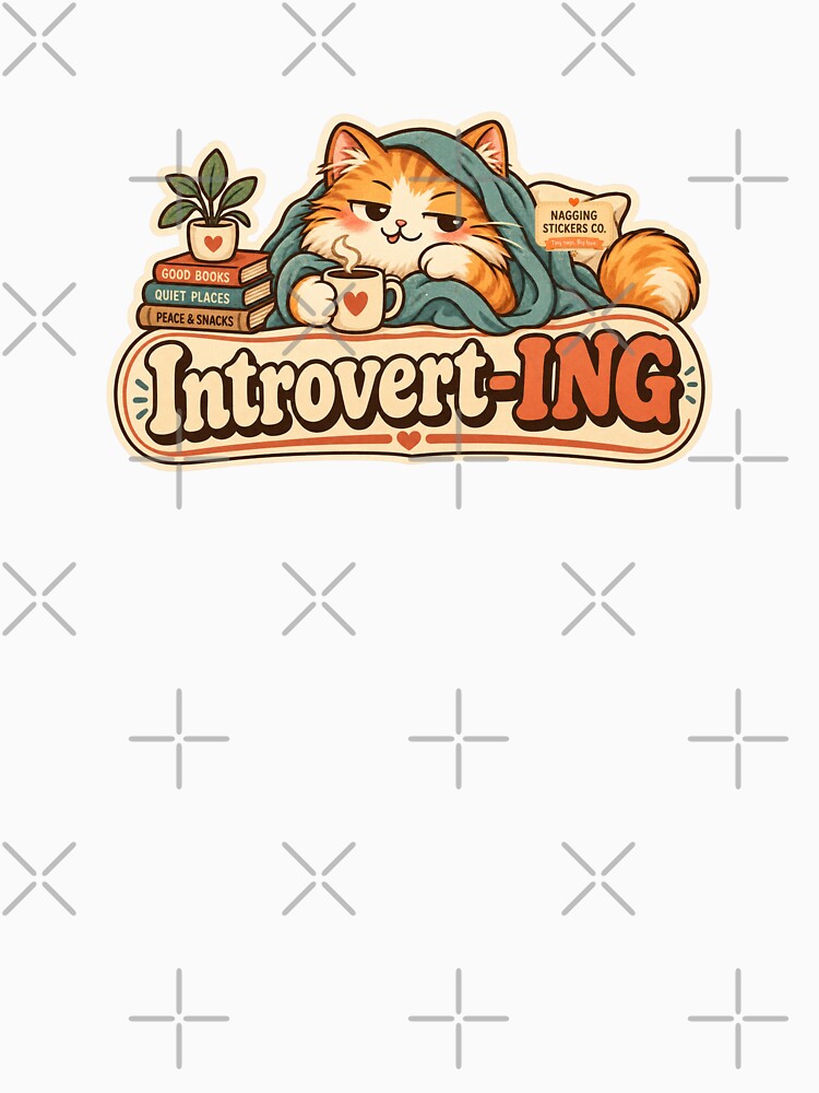 NAGGING CAT BY NAGGINGSTICKERSCO. NAGGINGCAT INTROVERT-ING COLLECTION | ELECTRIC PINK Edition | No.01 by LaMaisonOfMY