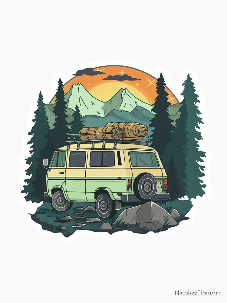 Van Outdoor Mountains by NicolasGlowArt