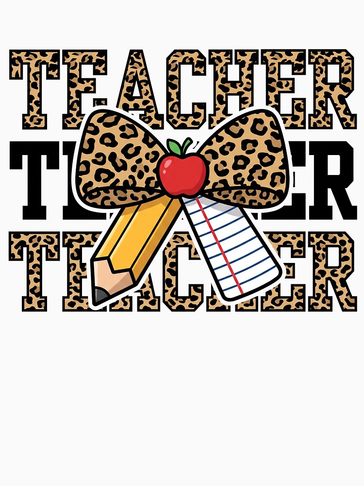 Leopard Teacher Coquette Bow – Back to School Teacher by hemagamo