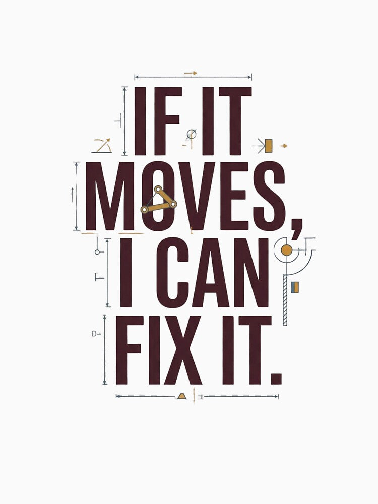 Mechanical Engineer Fix It Engineering Humor by Amr Darwish Graphic designer
