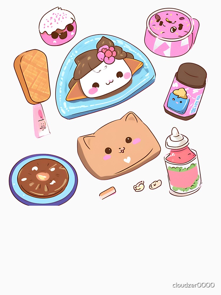 Kawaii Mochi Madness japanese food by cloudzer0000