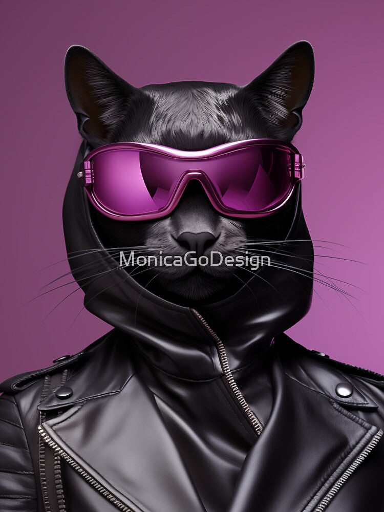 Purrfectly Posh: Dressed to Impress - Funny Animal by MonicaGoDesign
