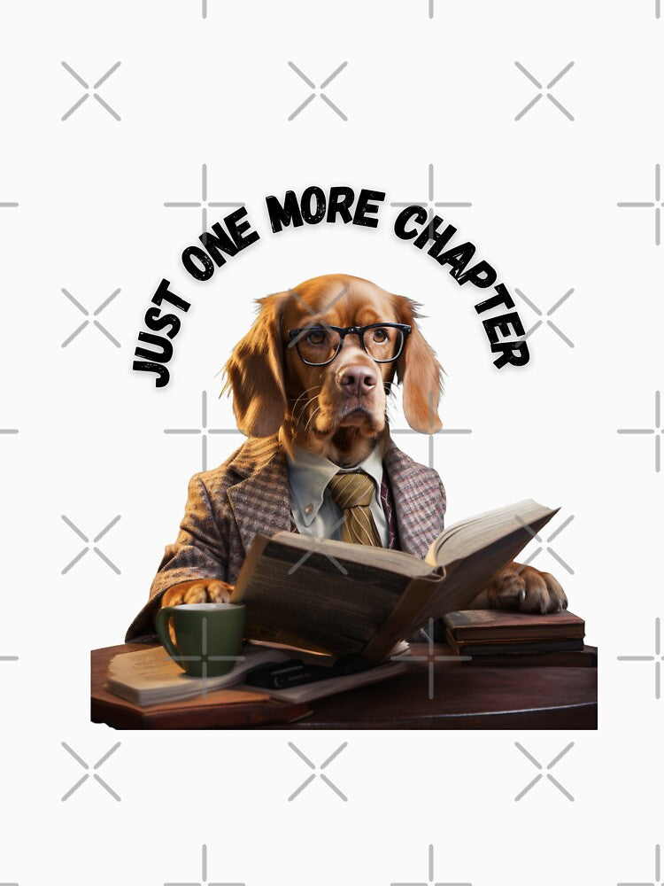 Just one more Chapter reading dog by Socool101